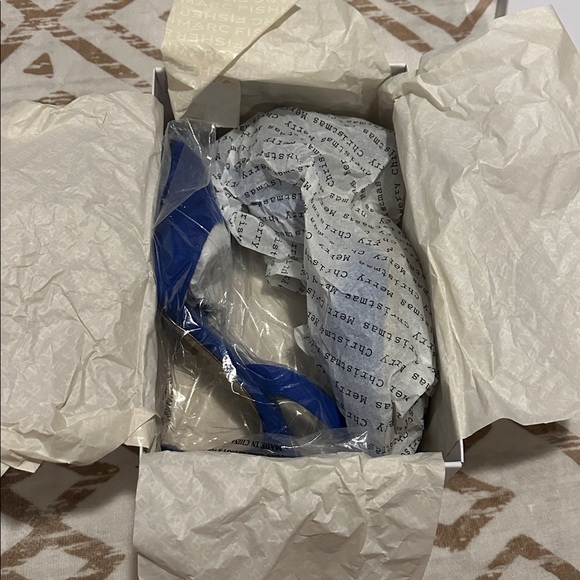 Marc Fisher Hadya Blue Suede Slingback Heels sz 8.5 - Picture 9 of 12